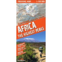 Africa The Highest Peaks Trekking Map by terraQuest